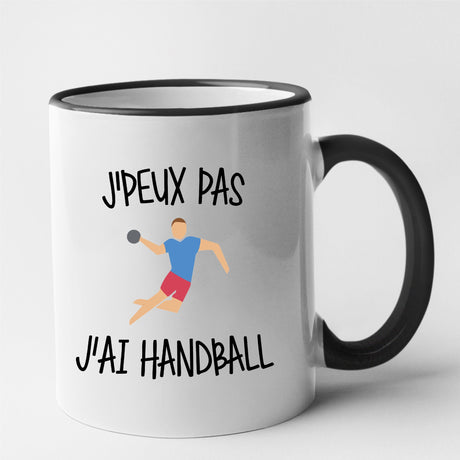 Mug J'peux pas j'ai handball Noir