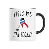 Mug J'peux pas j'ai hockey 