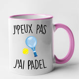 Mug J'peux pas j'ai padel Rose