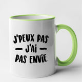 Mug J'peux pas j'ai pas envie Vert