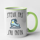 Mug J'peux pas j'ai patin Vert