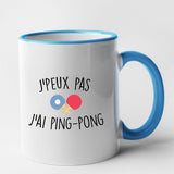 Mug J'peux pas j'ai ping-pong Bleu