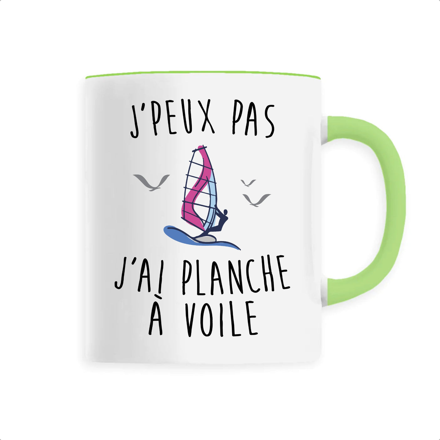 Mug J'peux pas j'ai planche à voile 