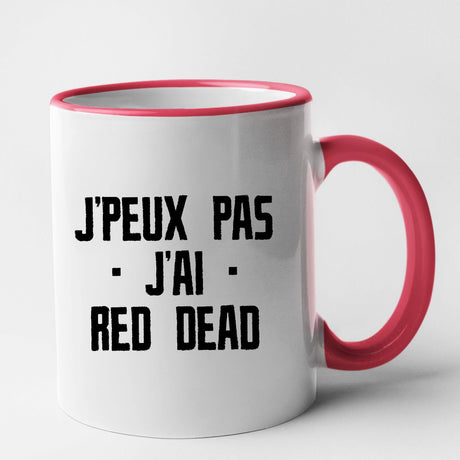 Mug J'peux pas j'ai red dead Rouge