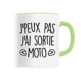 Mug J'peux pas j'ai sortie moto 