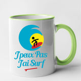 Mug J'peux pas j'ai surf Vert