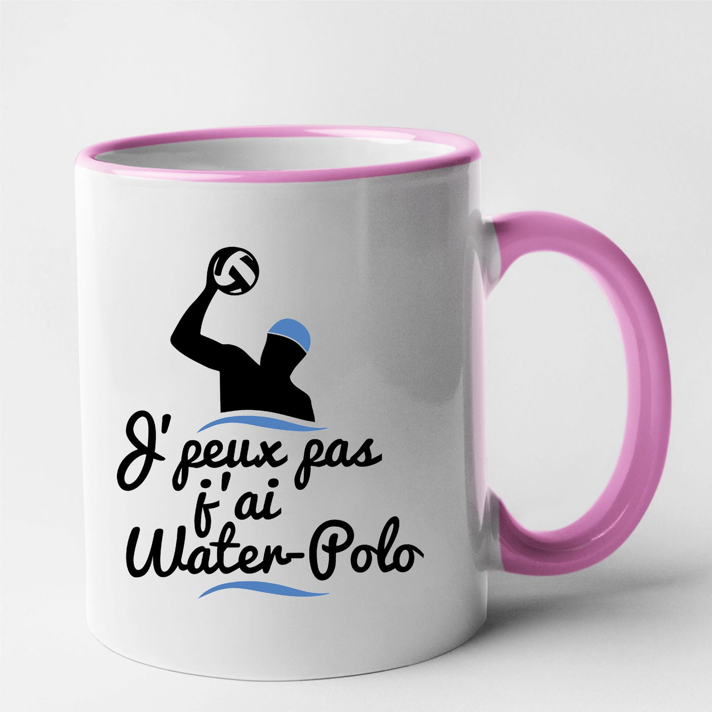 Mug J'peux pas j'ai water-polo Rose