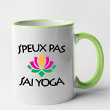 Mug J'peux pas j'ai yoga Vert