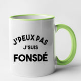 Mug J'peux pas j'suis fonsdé Vert