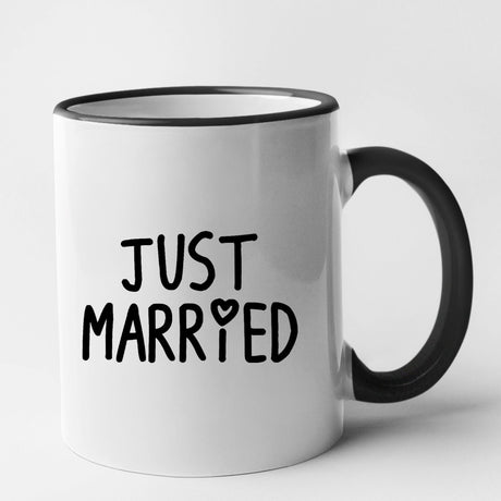 Mug Just married Noir