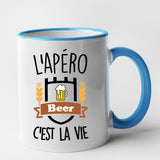 Mug L'apéro c'est la vie Bleu