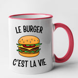 Mug Le burger c'est la vie Rouge