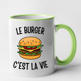 Mug Le burger c'est la vie Vert