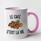 Mug Le café c'est la vie Rose