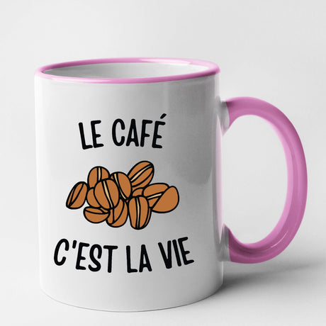 Mug Le café c'est la vie Rose