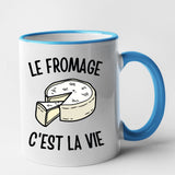 Mug Le fromage c'est la vie Bleu