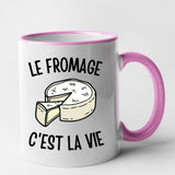Mug Le fromage c'est la vie Rose