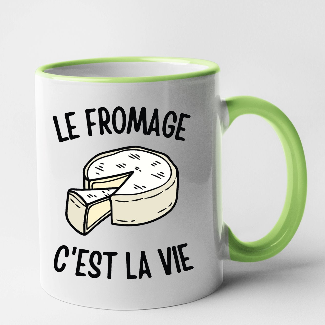 Mug Le fromage c'est la vie Vert