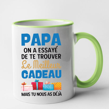 Mug Le meilleur cadeau pour papa Vert