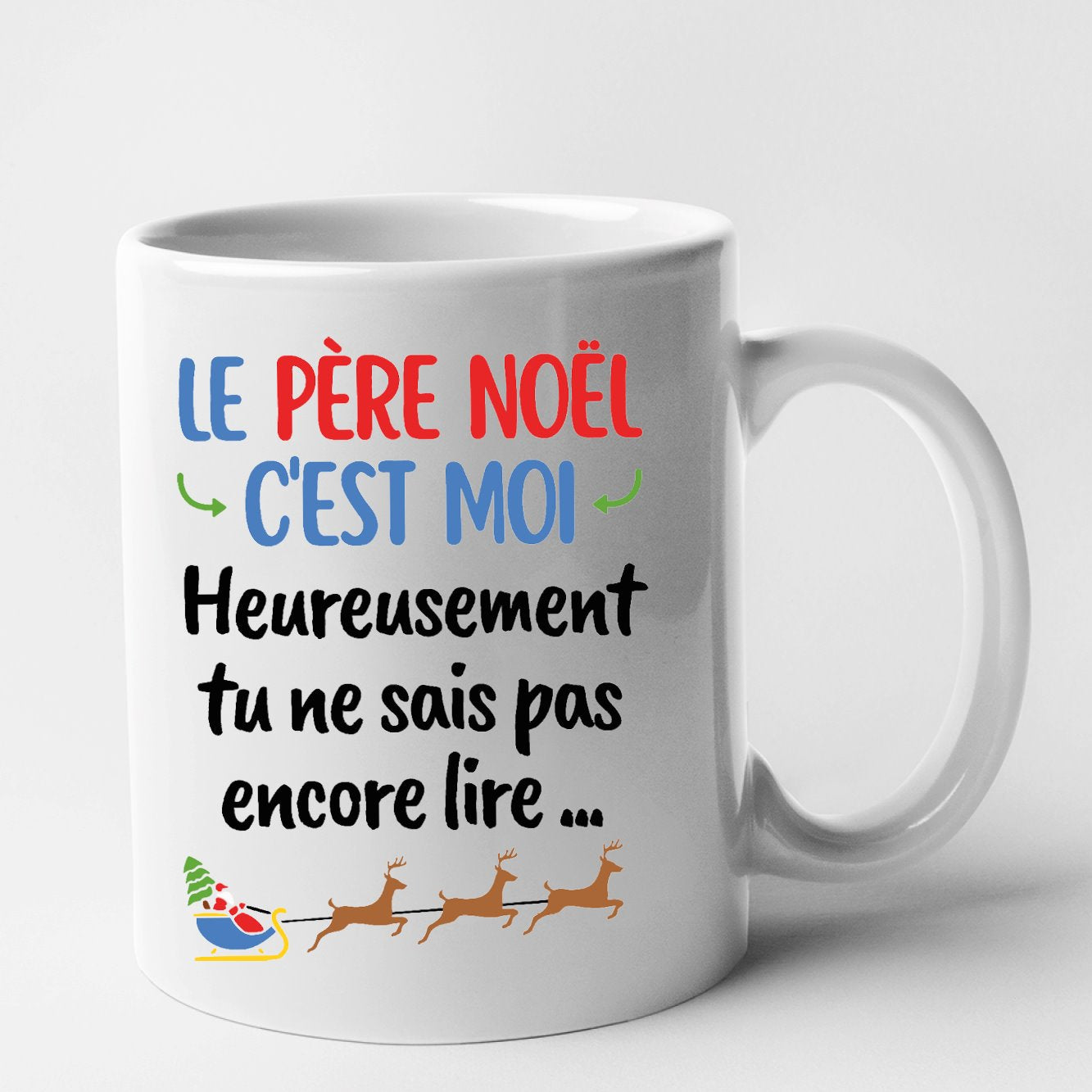 Mug Le Père Noël c'est moi Blanc