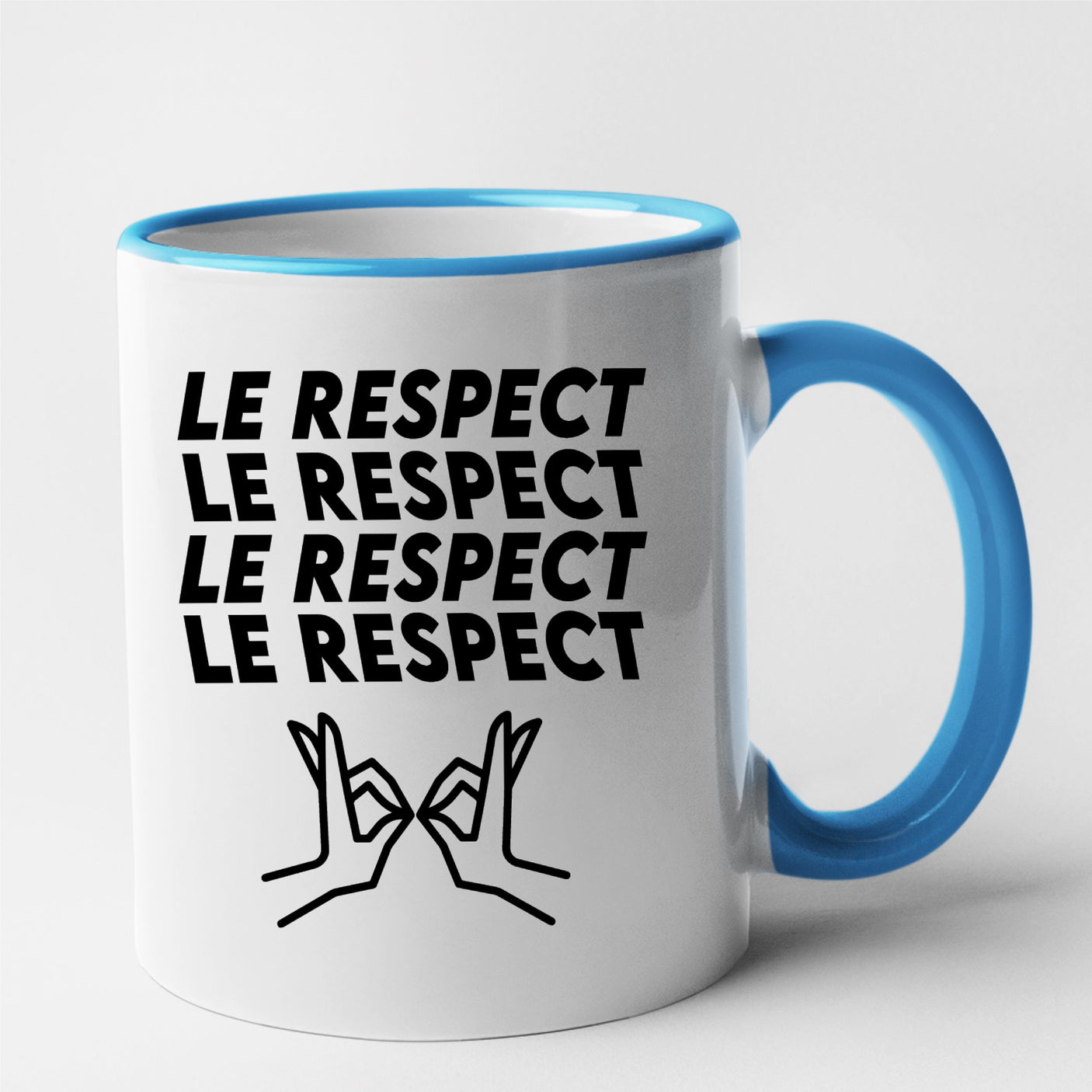 Mug Le respect Bleu