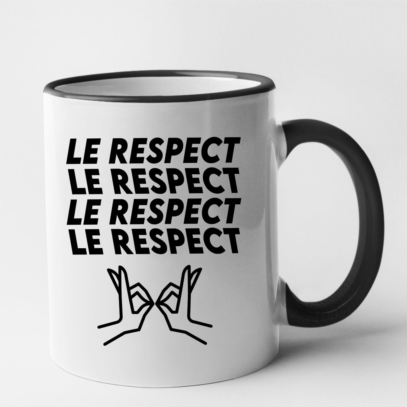 Mug Le respect Noir