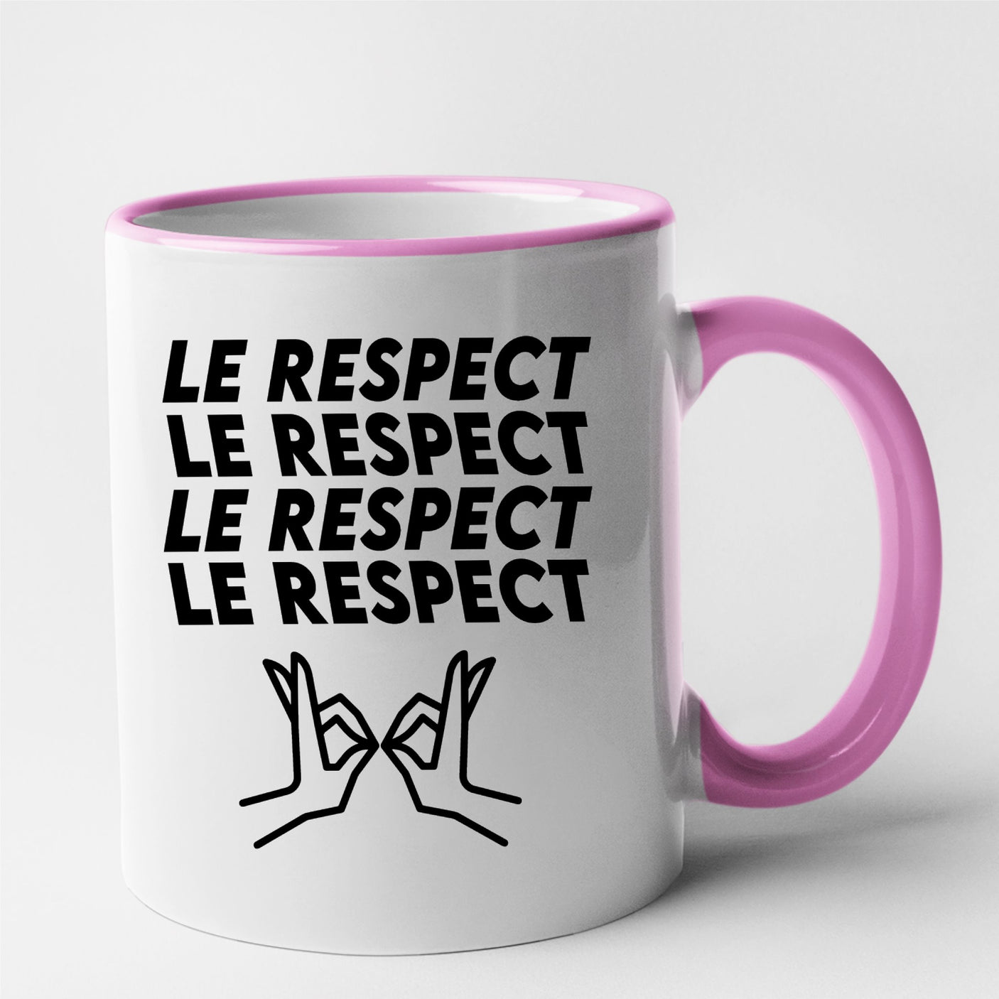 Mug Le respect Rose
