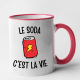 Mug Le soda c'est la vie Rouge