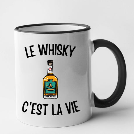 Mug Le whisky c'est la vie Noir