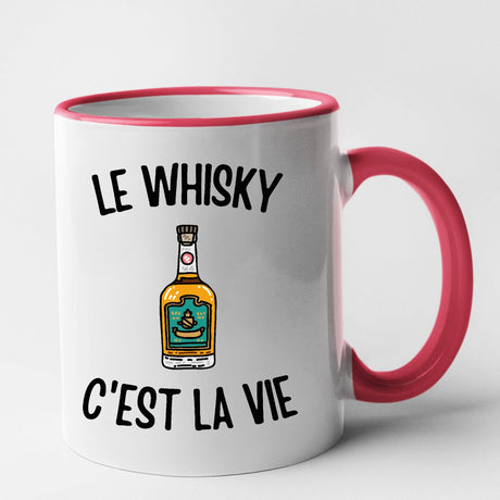 Mug Le whisky c'est la vie Rouge