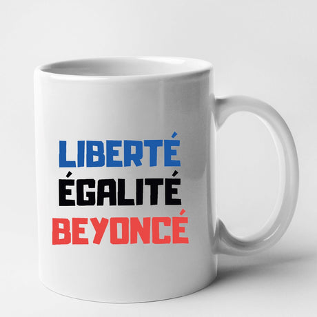 Mug Liberté égalité Beyoncé Blanc