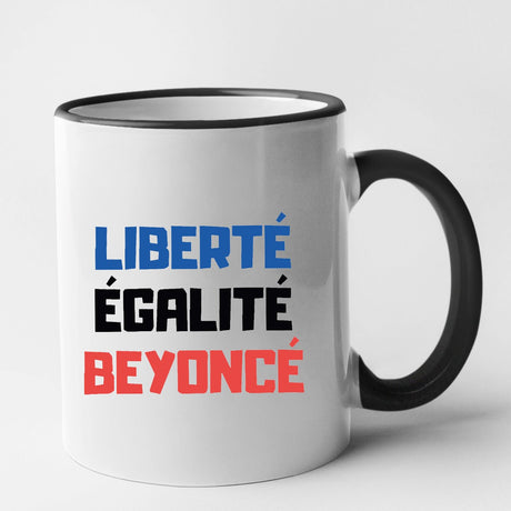 Mug Liberté égalité Beyoncé Noir