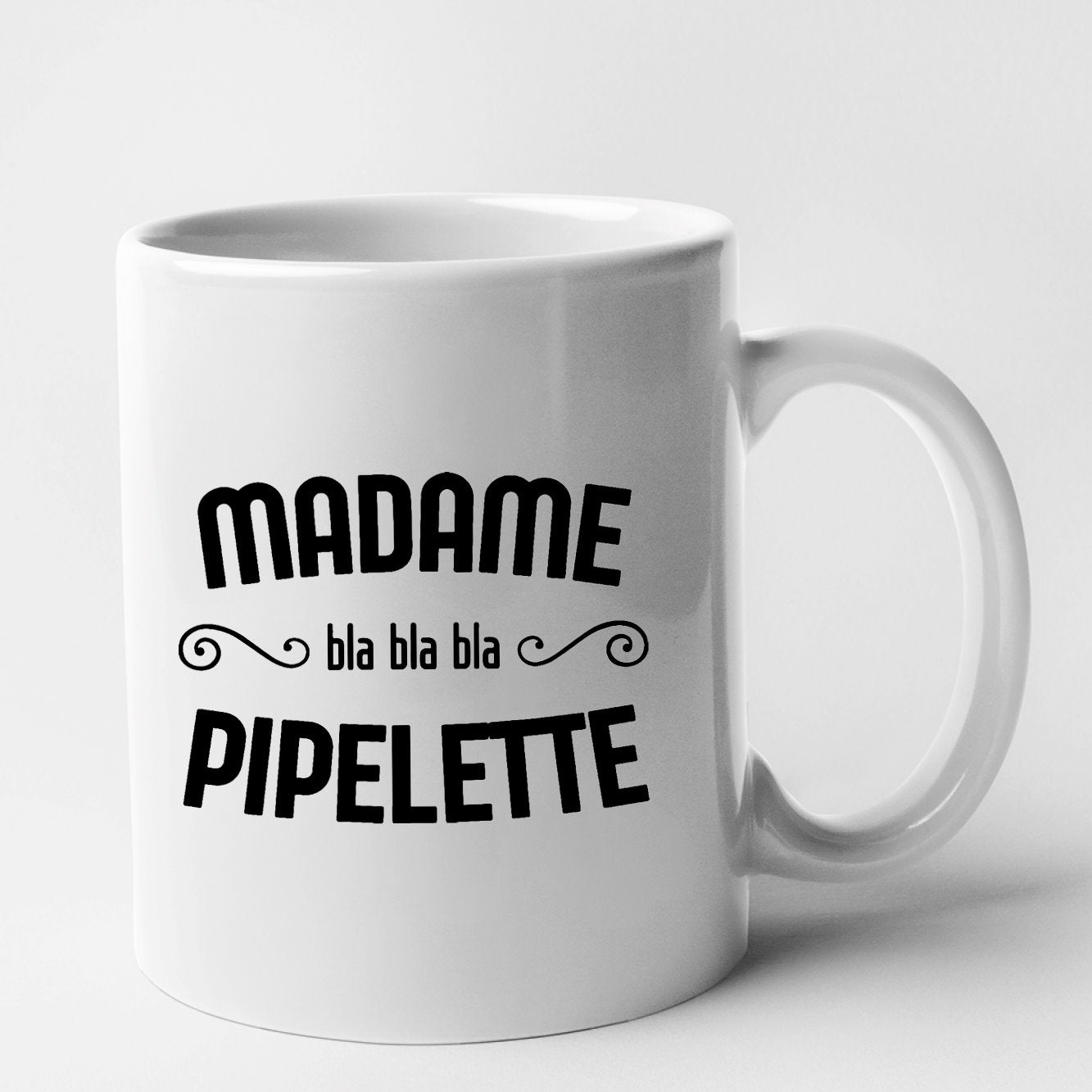 Mug Madame pipelette Blanc