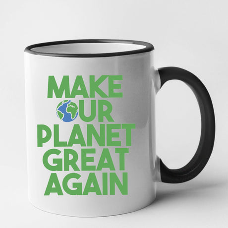 Mug Make our planet great again Noir