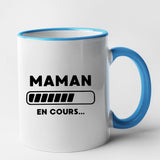 Mug Maman en cours Bleu