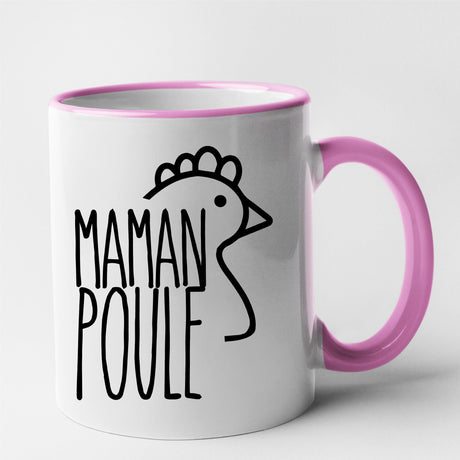 Mug Maman poule Rose