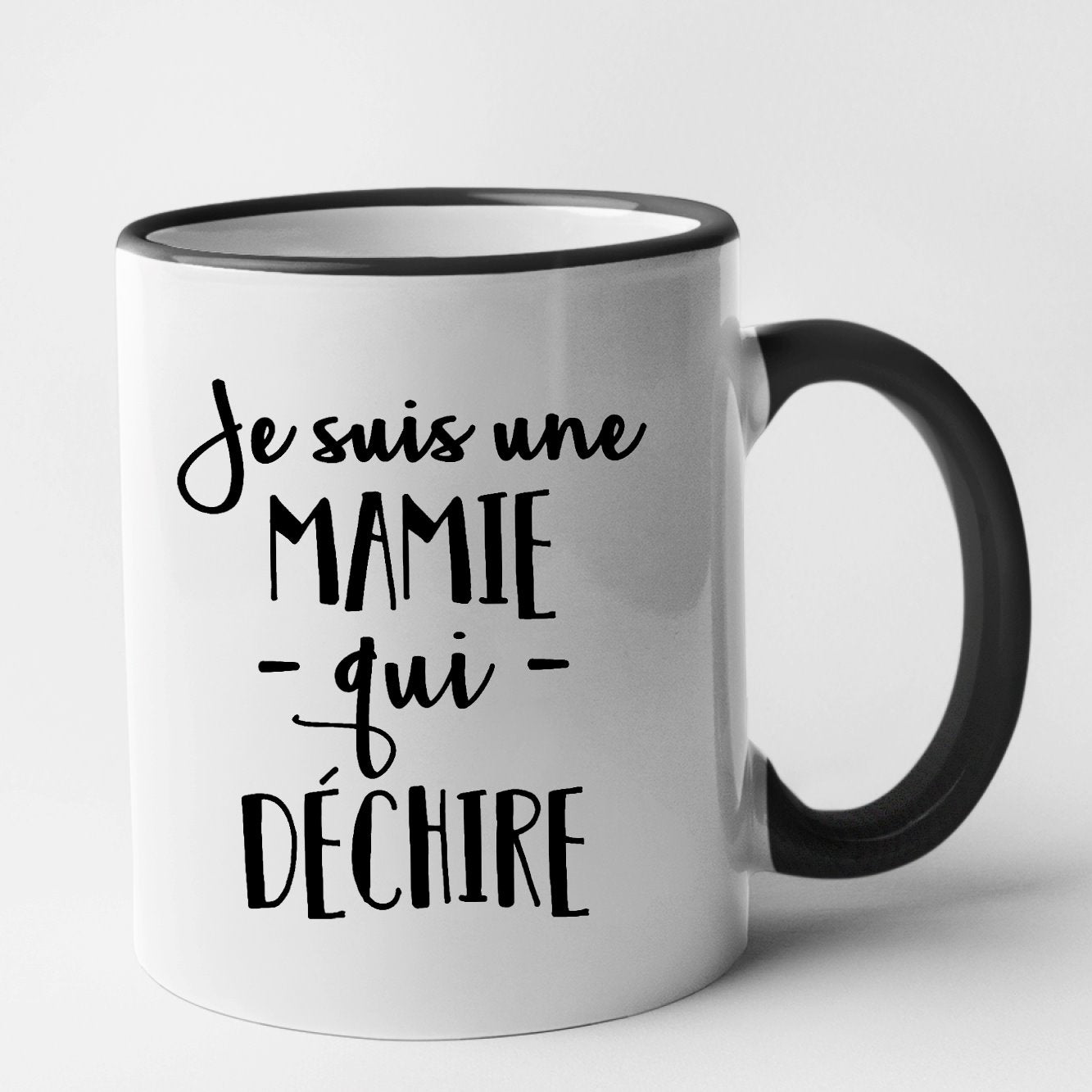 Mug Mamie qui déchire Noir