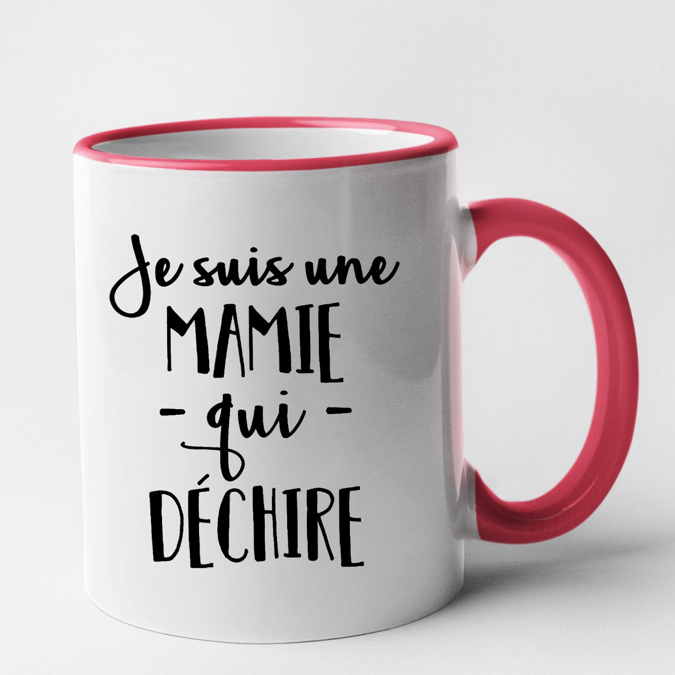 Mug Mamie qui déchire Rouge