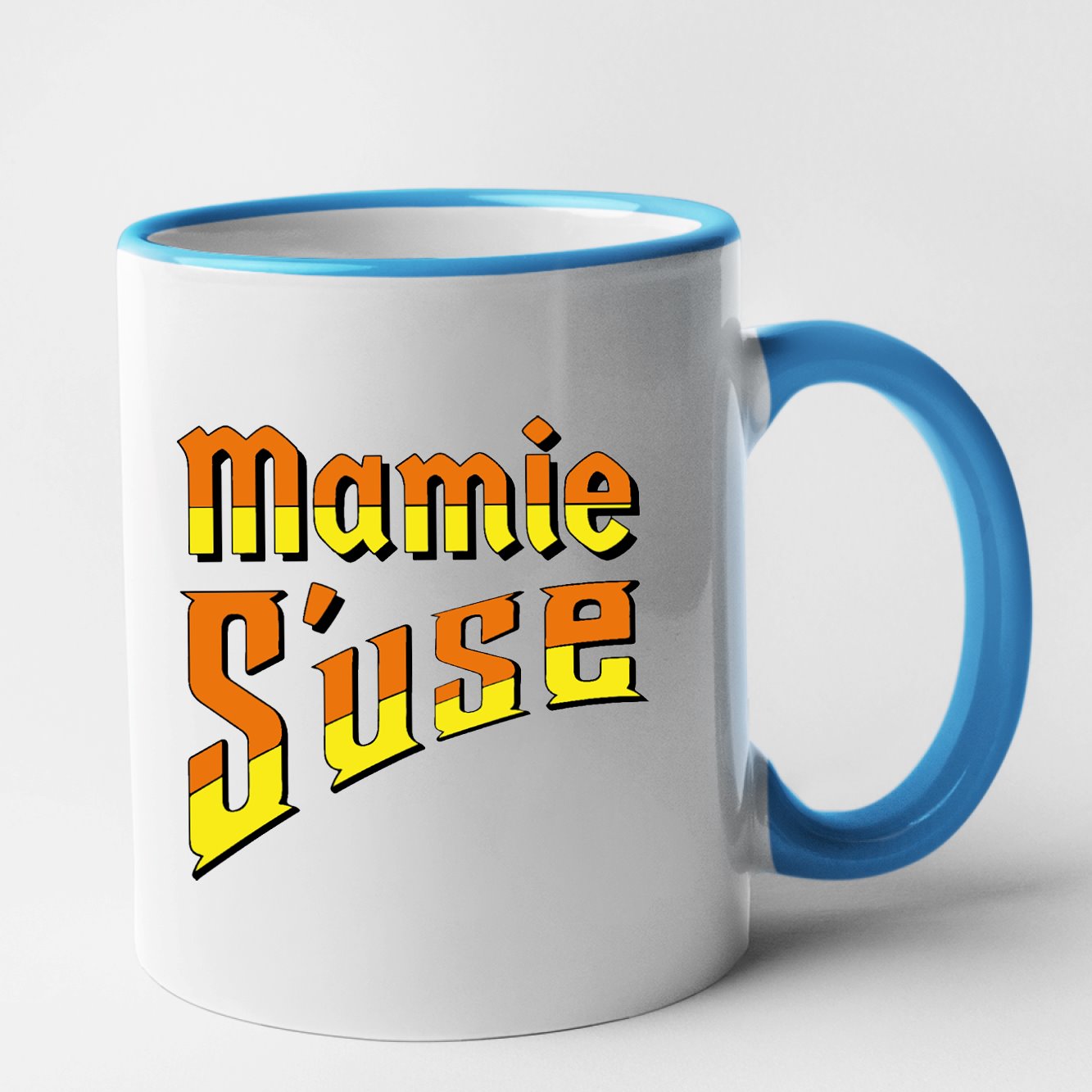 Mug Mamie s'use Bleu