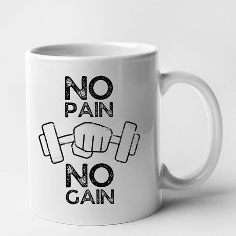 Mug No pain no gain Blanc