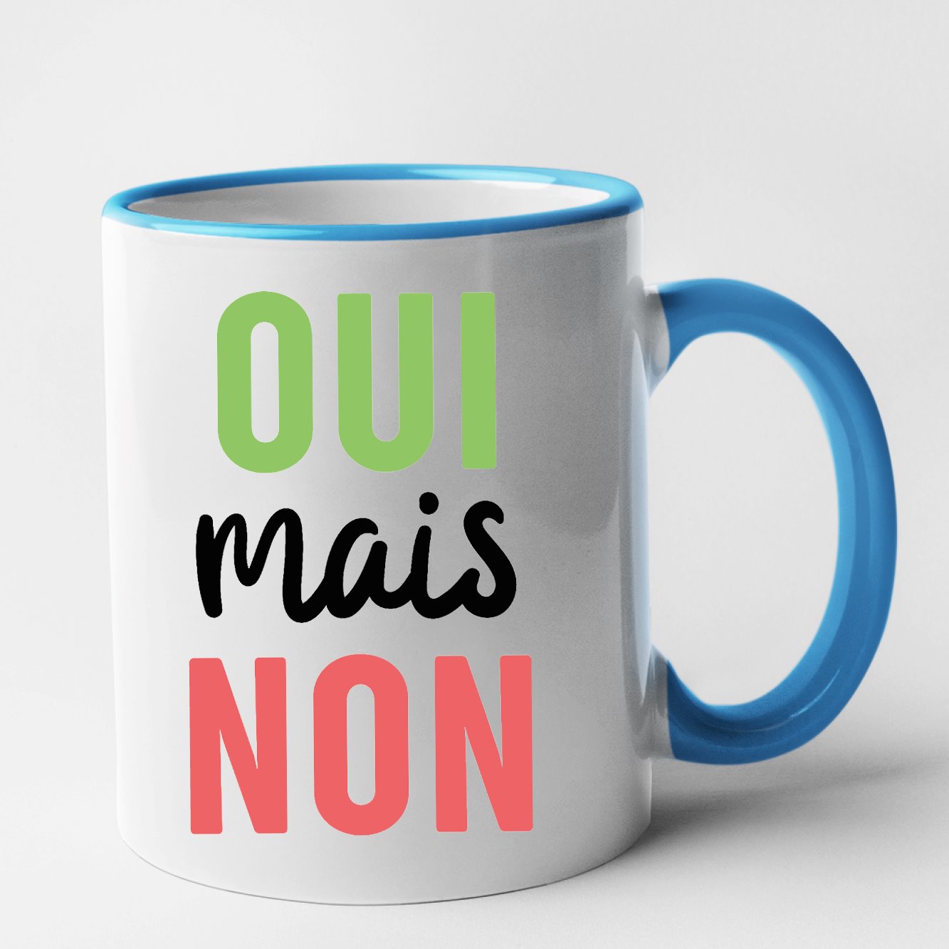 Mug Oui mais non Bleu