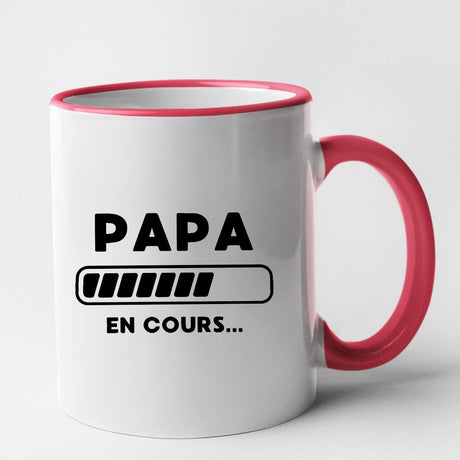 Mug Papa en cours Rouge