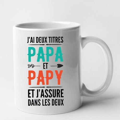 Mug Papa et papy Blanc