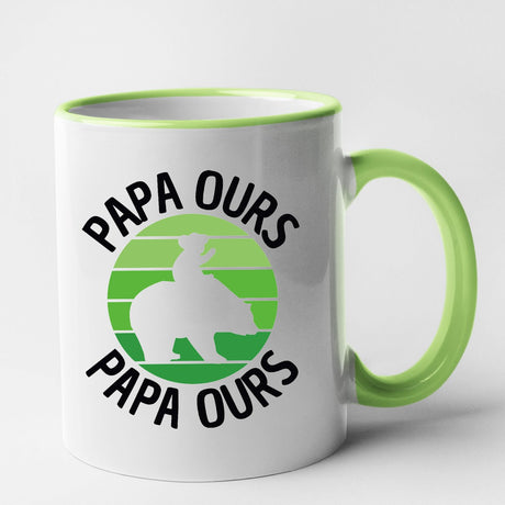 Mug Papa ours Vert