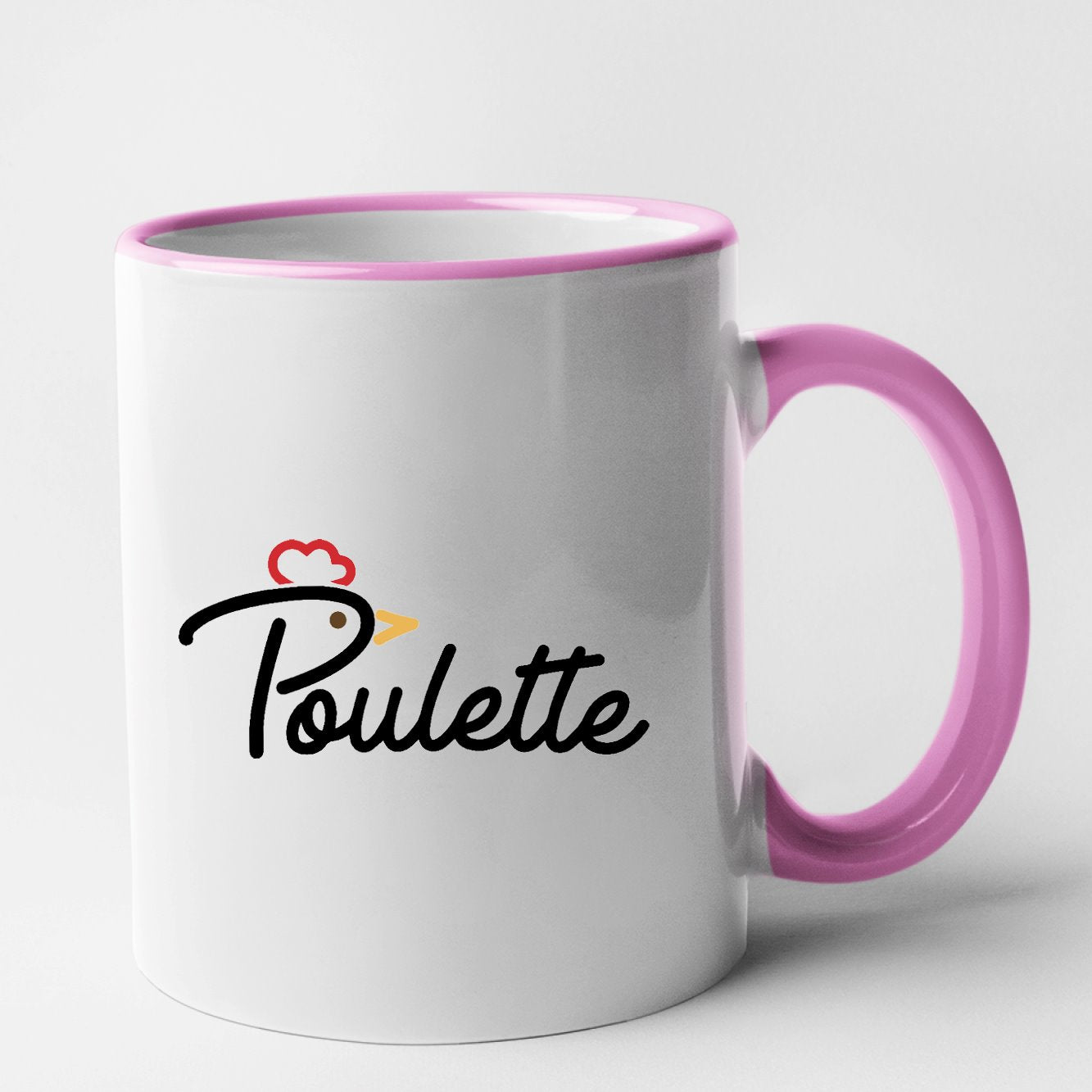 Tasse à Café Poulet - Tasse à Café - Porte-poulet - Idée Cadeau - Drôle - Inscription Humoristique - Blanc/noir
