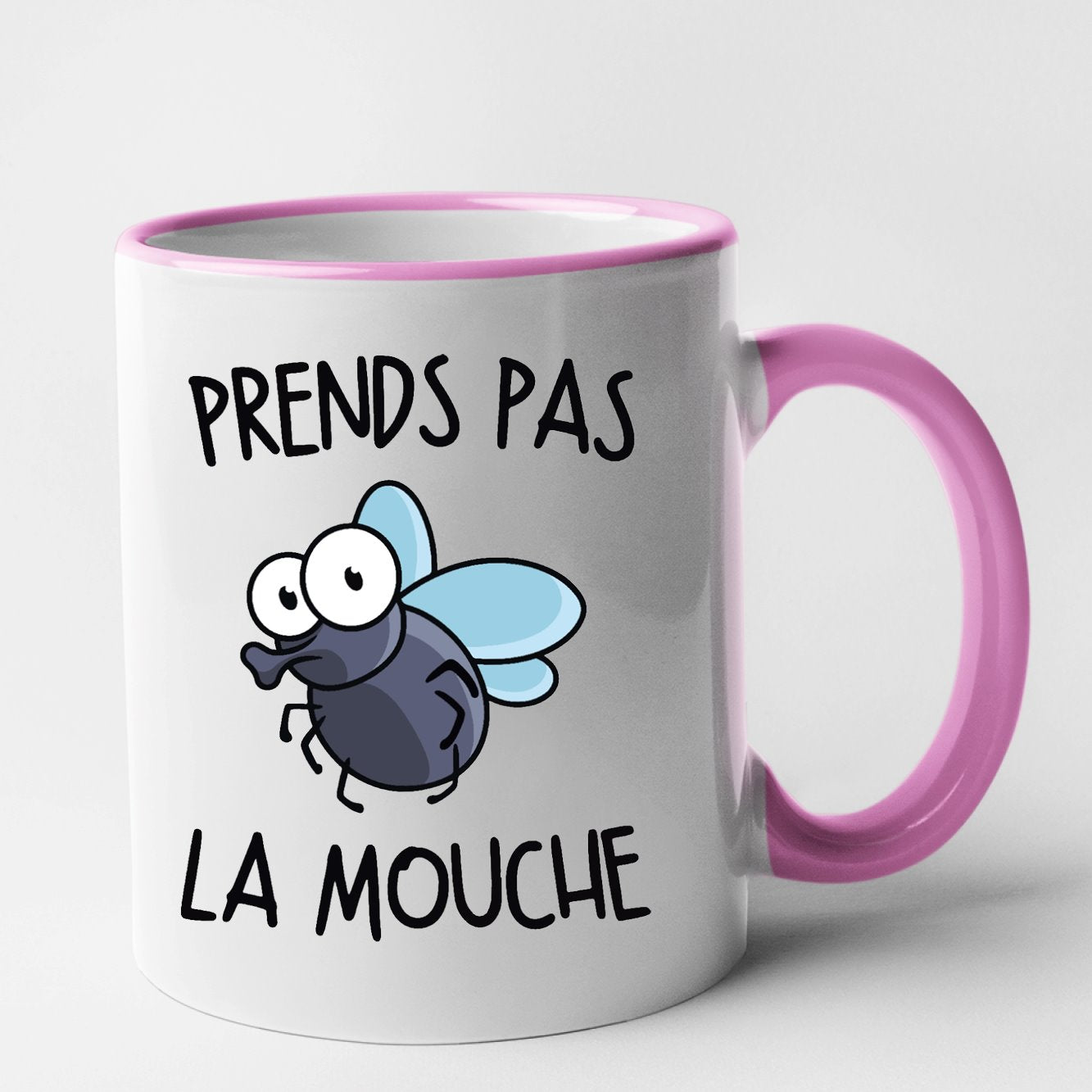 Mug Prends pas la mouche Rose