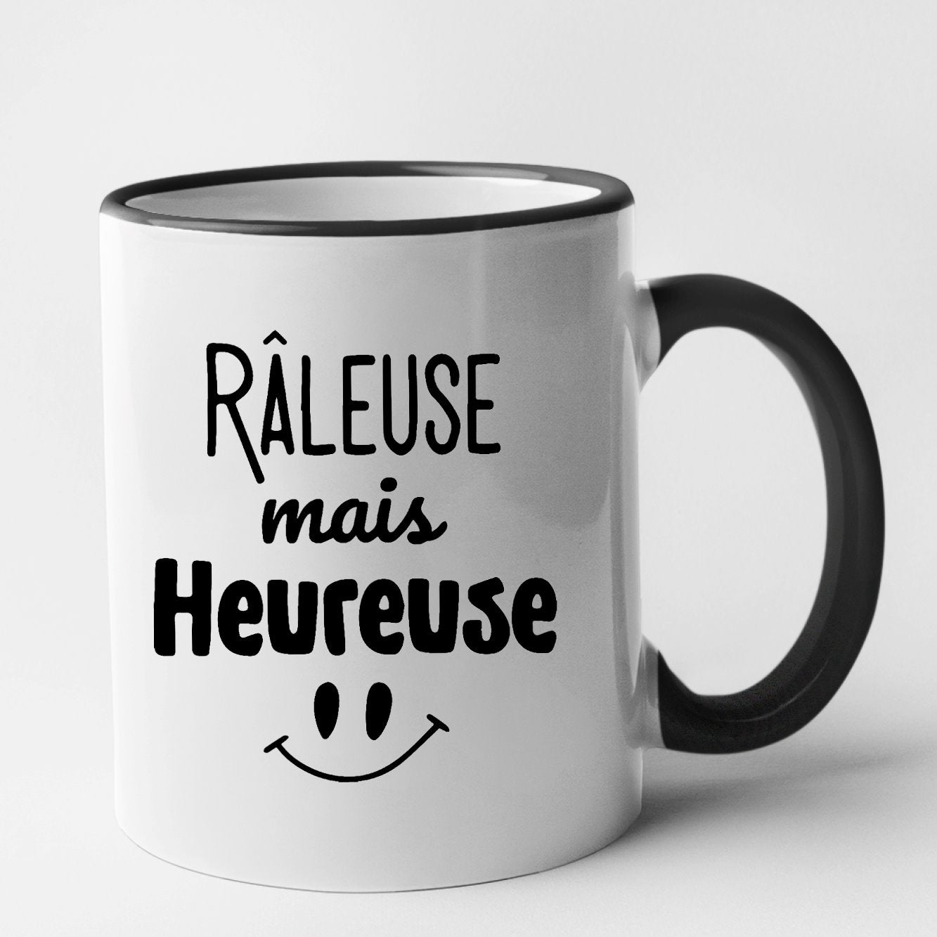 Mug Râleuse mais heureuse Noir