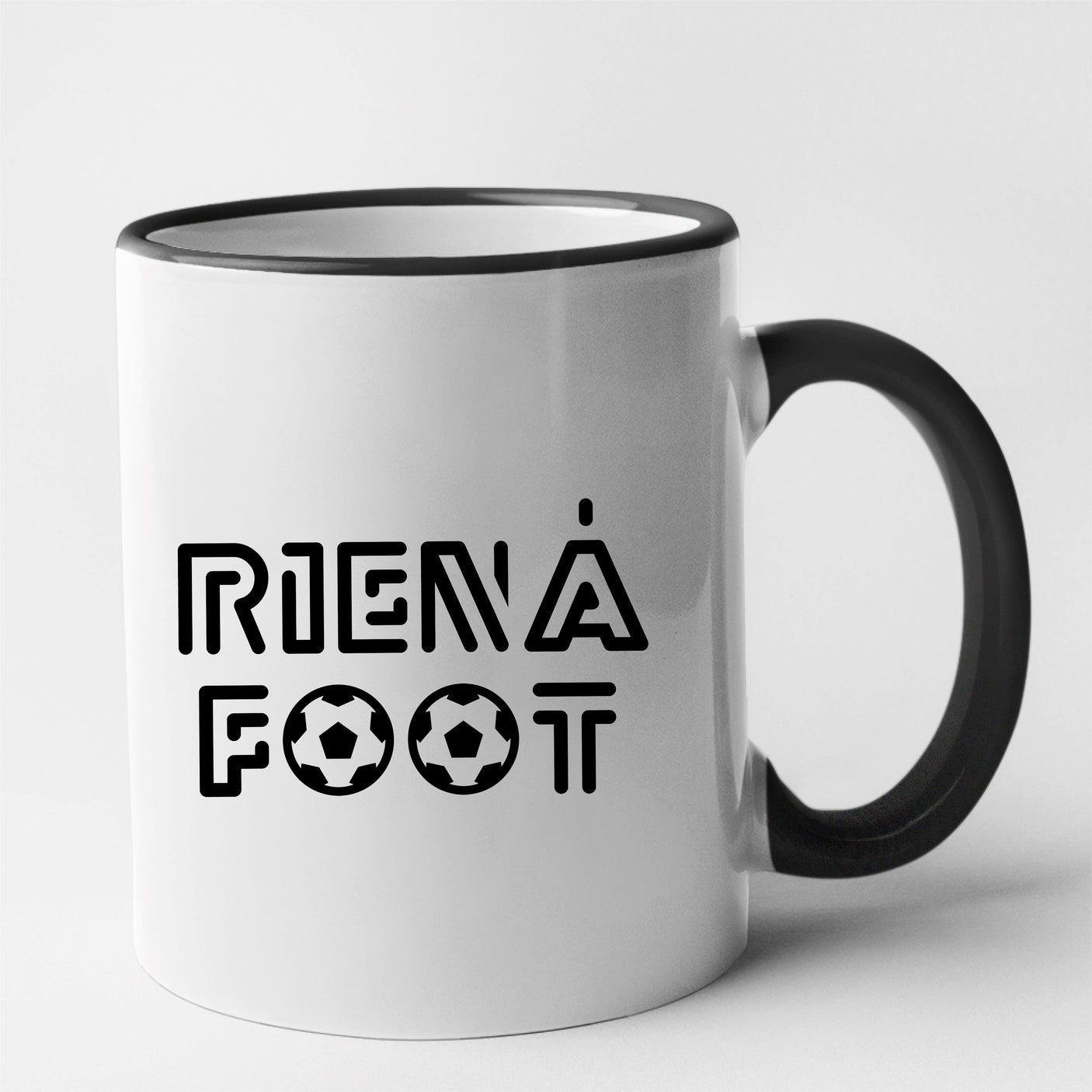 Mug Rien à foot Noir