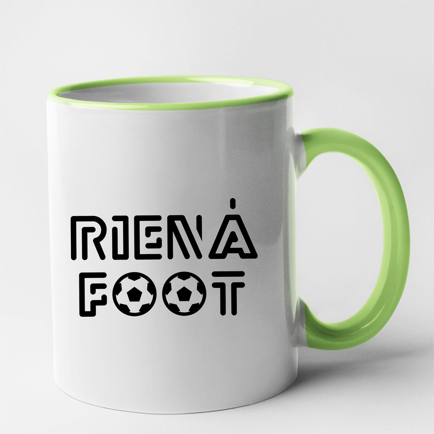 Mug Rien à foot Vert