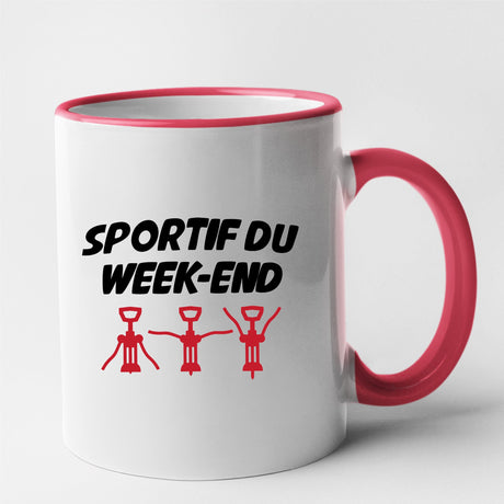 Mug Sportif du week-end Rouge
